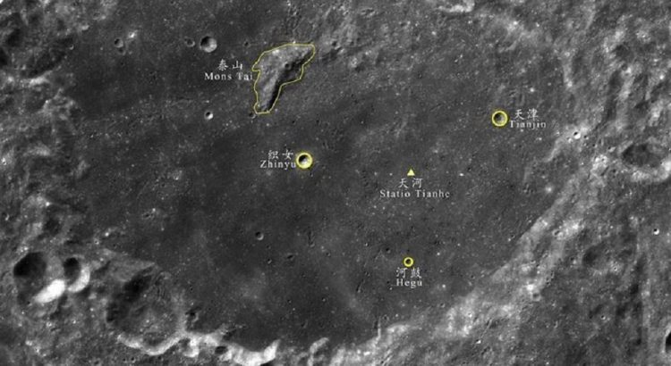Aydaki Kraterlere Çince İsim Verildi